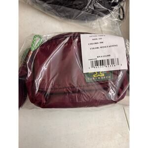 NWT Tory Burch ripstop belt bag Wine